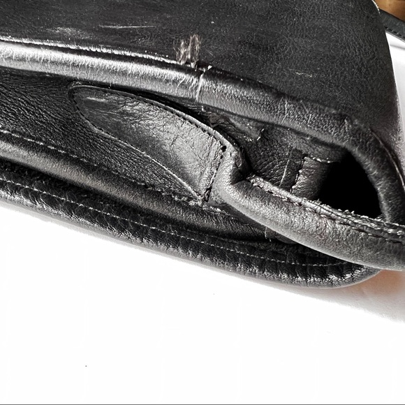 Vintage Coach Black Bag Leather Messenger Crossbody NYC - Picture 10 of 14